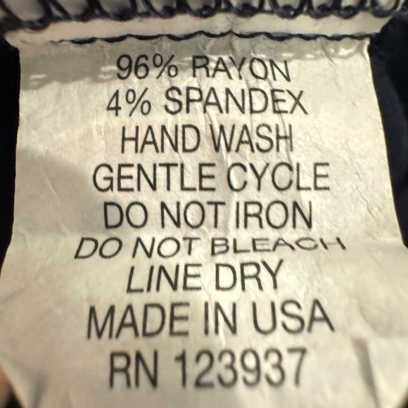 DEBBIE KATZ Women Lightweight Beach Lounge Pants Navy Medium (fits XS-S) NWOT - Picture 11 of 11